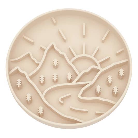 Mountains slow feeder bowl