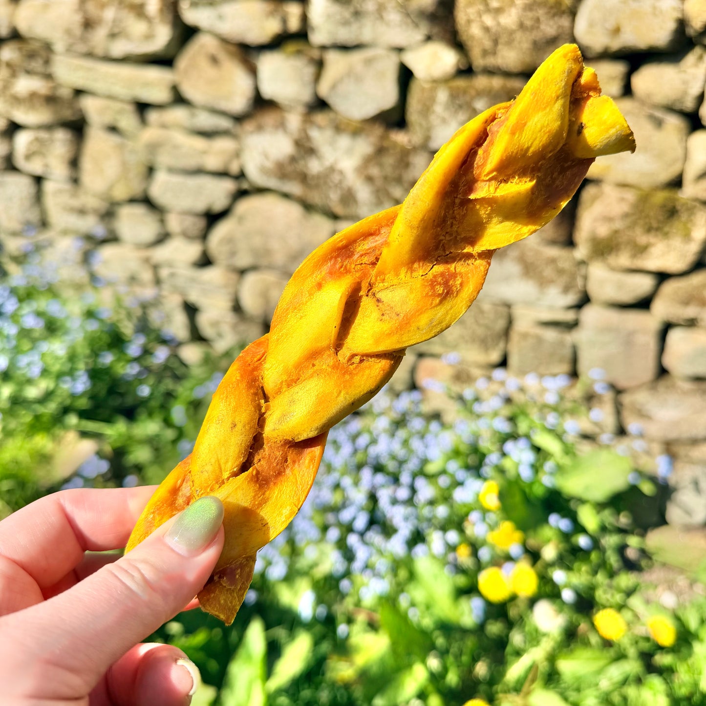 Chicken and turmeric beef braid