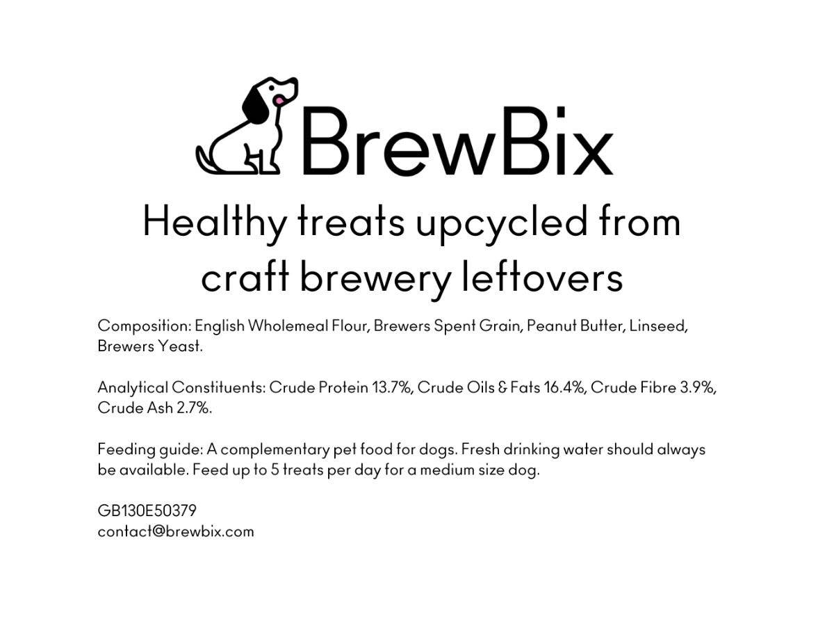 BrewBix Small dog Breeds Peanut Butter Biscuits