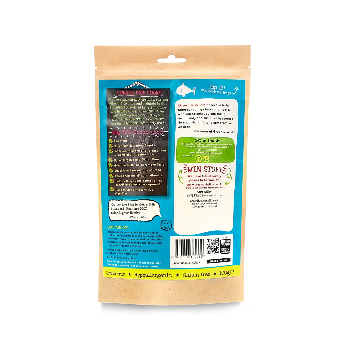 Plaice Fish Sticks 100g