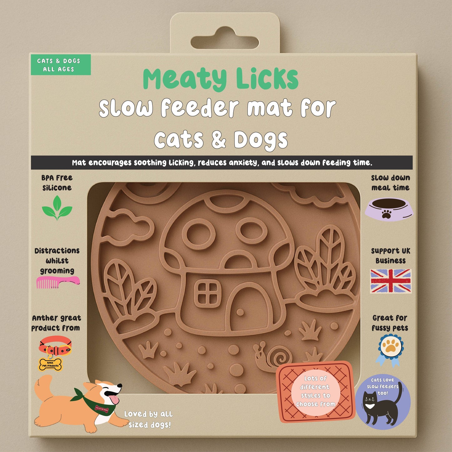 Mushroom Cottage Slow Feeder