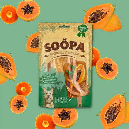 Natural Papaya Dog Chews: Single Pack