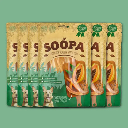 Natural Papaya Dog Chews: Single Pack