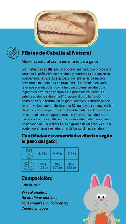 Natural Mackerel Fillets for Cats