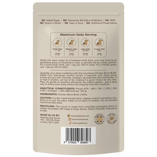 Bone Broth for Dogs | Dog Gravy Food Topper for Picky Eaters