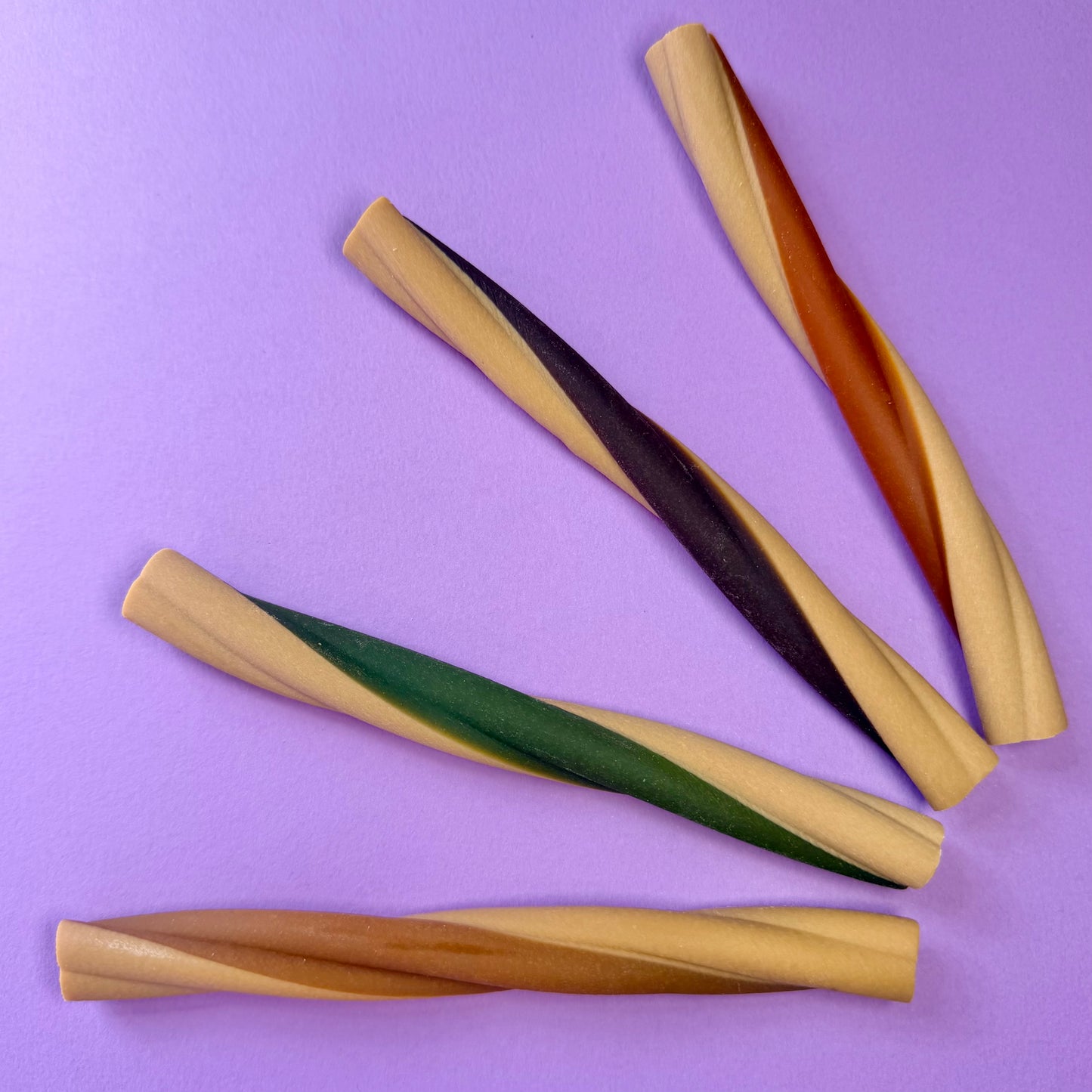 Veggie twisted chunky sticks