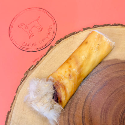 Rabbit Skin Roll (Fur on) 15cm