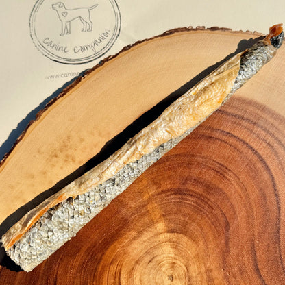 Salmon skin rolls