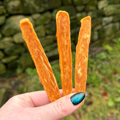 Salmon marbled strips