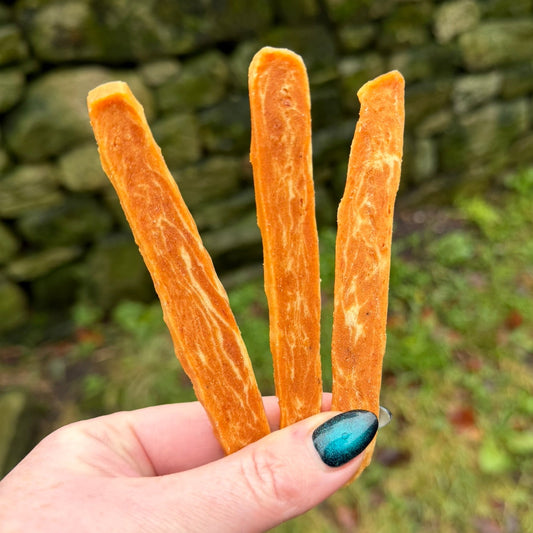 Salmon marbled strips