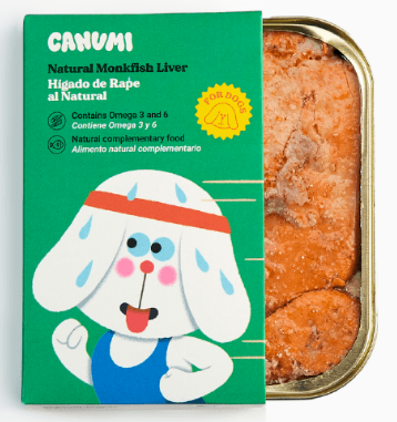 Natural monkfish liver for dogs