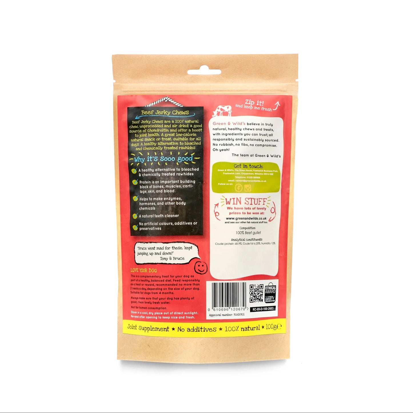 Beef Jerky Chews 100g