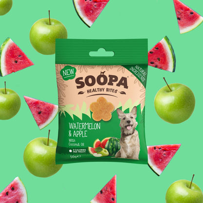 Watermelon & Apple Dog Treats: Single Pack