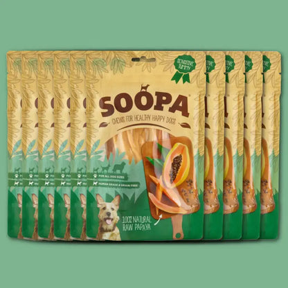 Natural Papaya Dog Chews: Single Pack