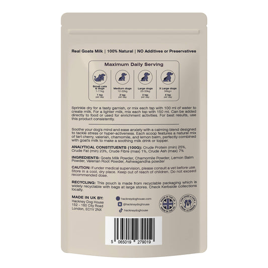 Calming Goats Milk Powder for Dogs | Makes Twelve Pints